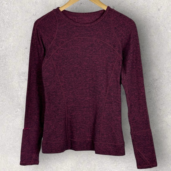 Lululemon Cypress Kiss Long Sleeve Running Sweater Top Technical Size 6 Purple‎ - Picture 3 of 15